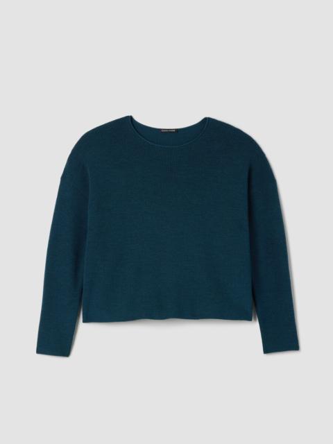 Merino Crew Neck Top in Regenerative Wool