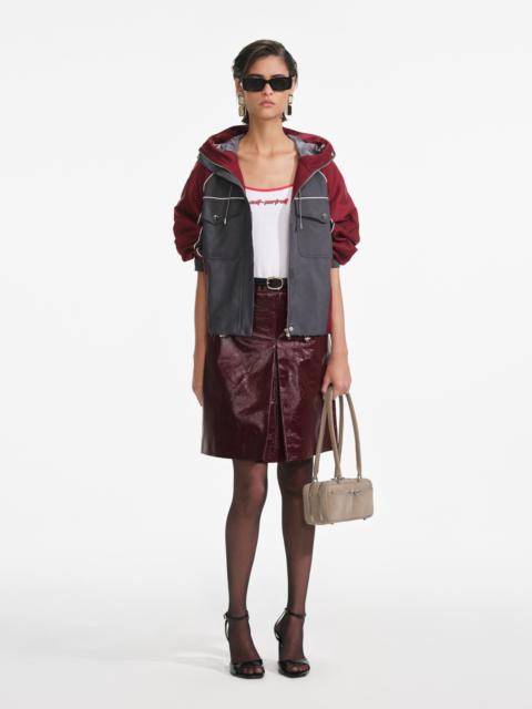 Dark Grey Nylon Windbreaker