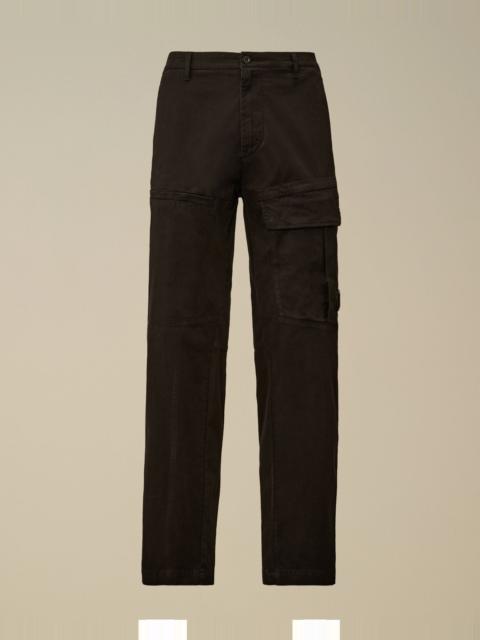 Stretch Sateen Loose Cargo Pants