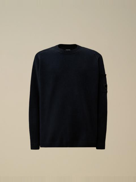 Cotton Chenille Crewneck Lens Sweater