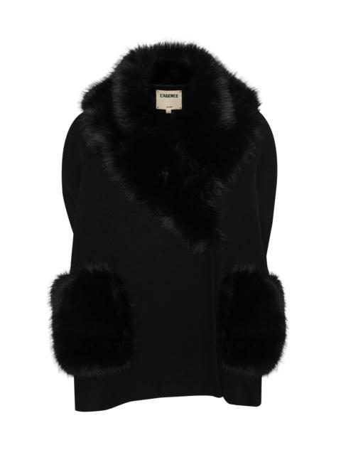 Chana Faux Fur Cape
