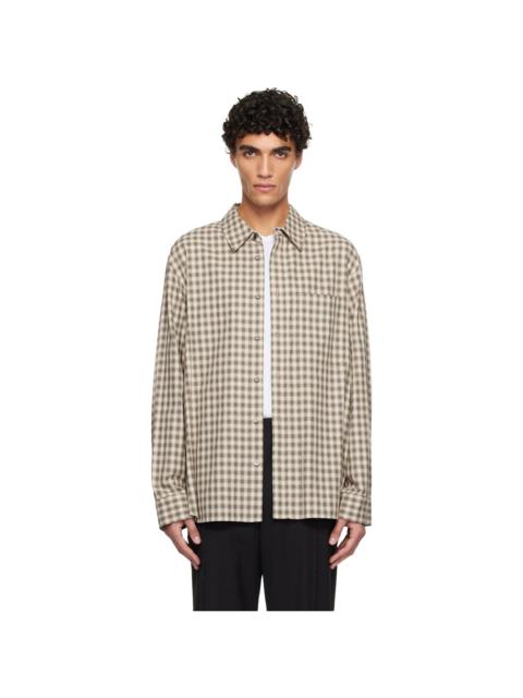 Brown Small Check Shirt
