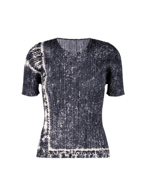 Pleats Please Issey Miyake TRAIL DENIM TOP | REVERSIBLE