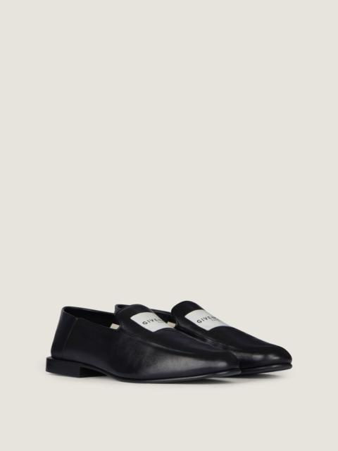 LABEL LOAFERS IN SHINY LEATHER