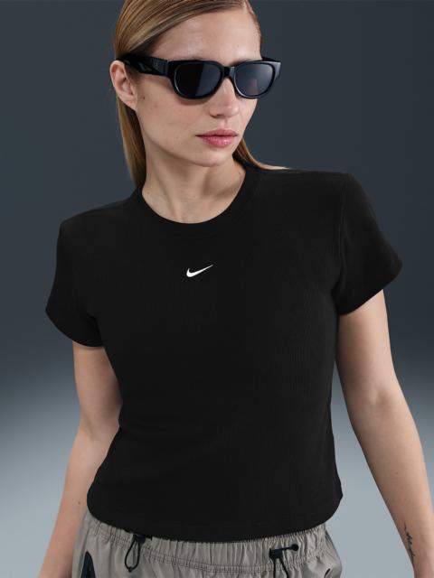 Nike Sportswear Women's Tight Ribbed Short-Sleeve T-Shirt