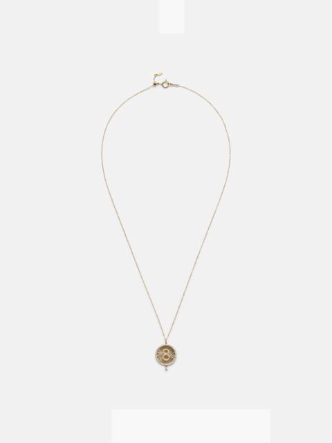 Lucky Charm Eight 18kt gold necklace with diamonds