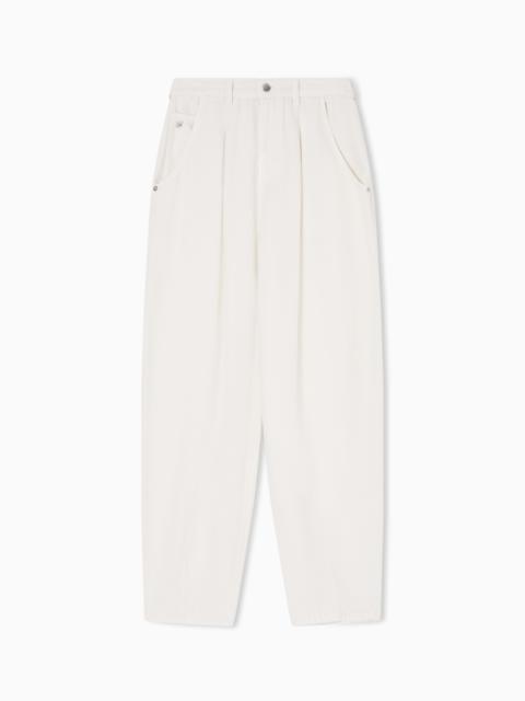 J8H RELAXED-FIT GARMENT-DYED LYOCELL TROUSERS