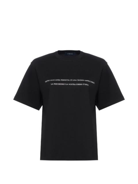 round-neck print T-shirt