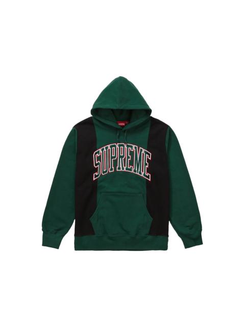 Supreme Paneled Arc Hooded Sweatshirt Dark Green