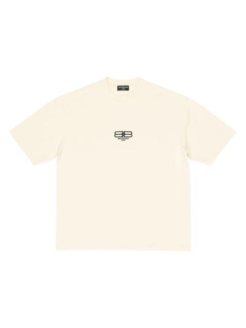 Balenciaga BB Paris Icon Medium Fit T-shirt Light Beige/Black Logo