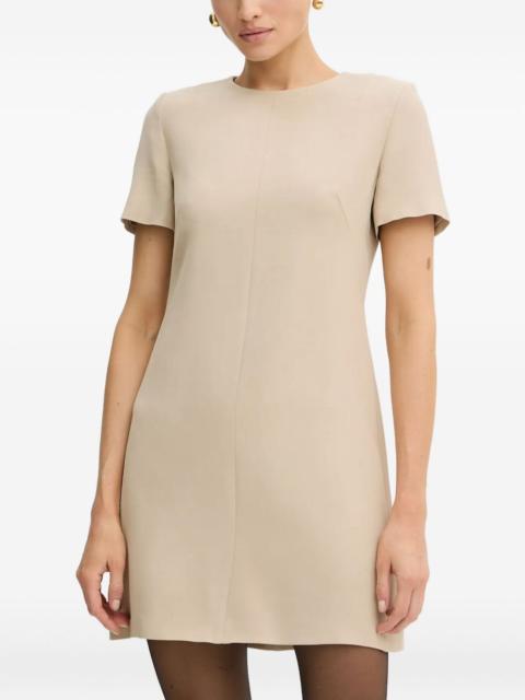 short-sleeve shift mini dress