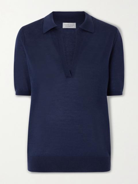 Frank Cashmere And Silk-blend Polo Shirt