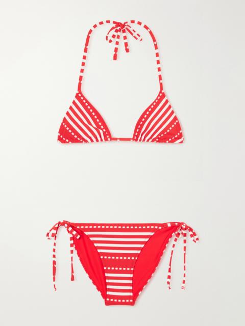 Malia Striped Triangle Bikini