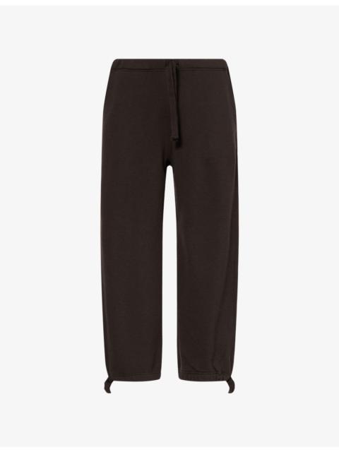 Drawstring Wide-Leg Wool-Blend Jogging Bottoms