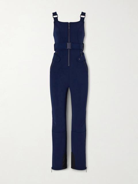 Fernie Belted Gingham Seersucker Ski Salopettes