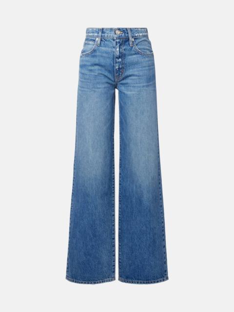 Jazmine mid-rise wide-leg jeans