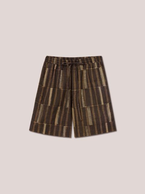 DOXXI - Washed cotton shorts - Stripe