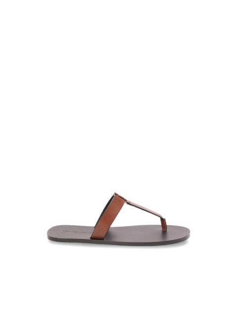 Babylone logo leather sandals