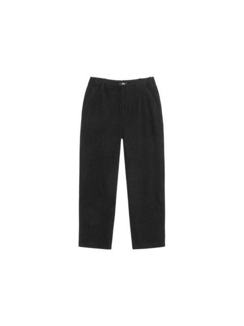 Stussy Textured Wool Relaxed Trouser Black