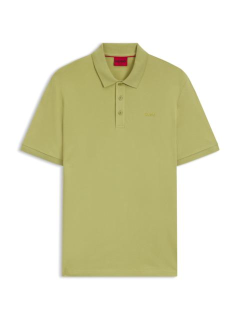 COTTON-PIQUÉ POLO SHIRT WITH LOGO PRINT