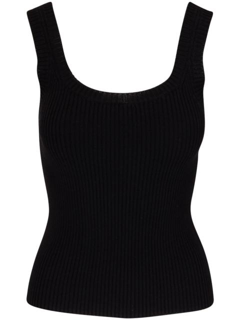 ribbed-knit tank top