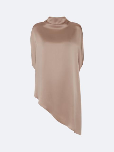 Satin Asymmetric Cape Top