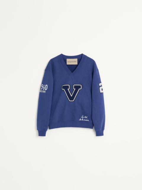 EMBROIDERED COTTON SWEATSHIRT