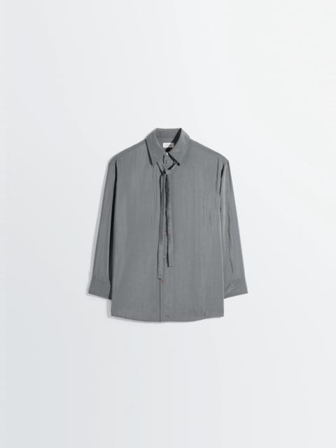 LONG SHIRT WITH TIE IN DRY SILK