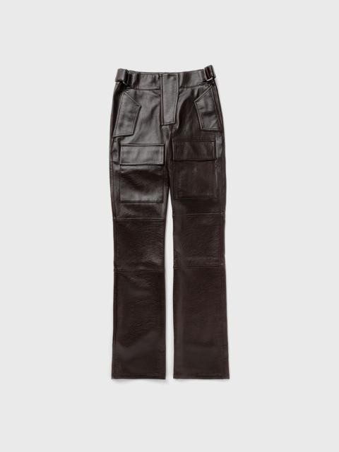 FAUX LEATHER MOTO TROUSERS