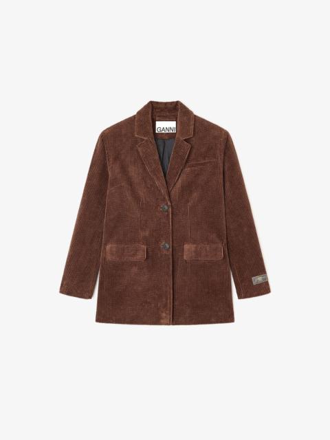 BROWN CORDUROY BLAZER