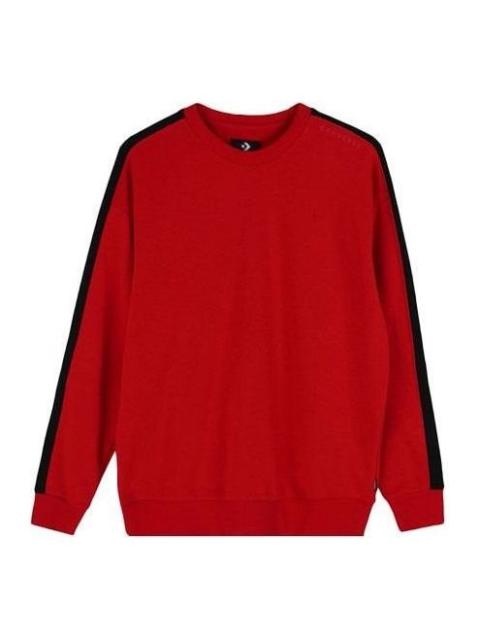 Converse Track Taping Crew Neck Sweatshirt 'Red' 10017989-A03
