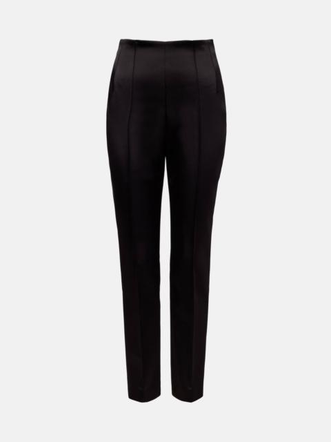 High-rise tapered pants