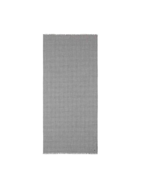 fringed houndstooth scarf