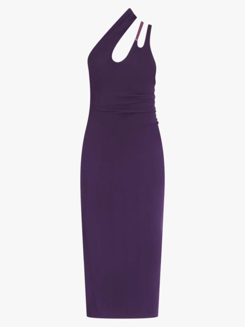 ONE SHOULDER DRESS | DARK VIOLET