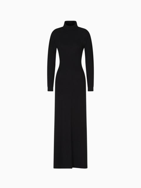 ASV POLYGON CAPSULE COLLECTION VISCOSE CRÊPE INTERLOCK LONG DRESS