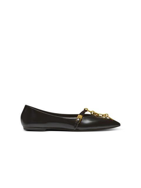 Shiny lambskin Sync ballet flats