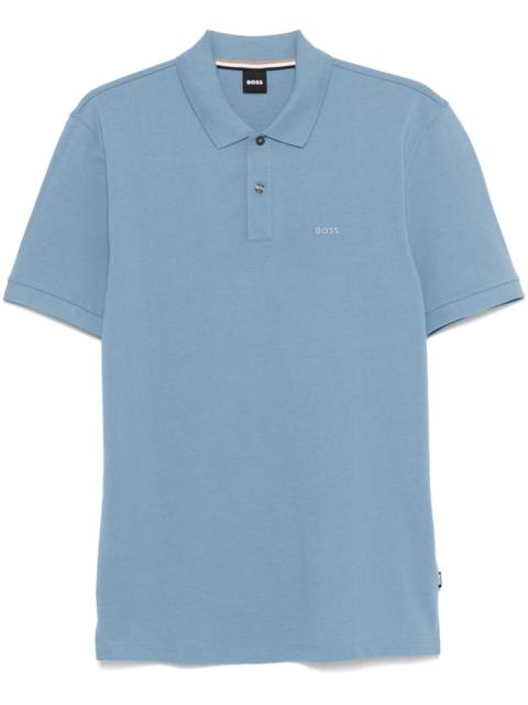 logo-embroidered polo shirt