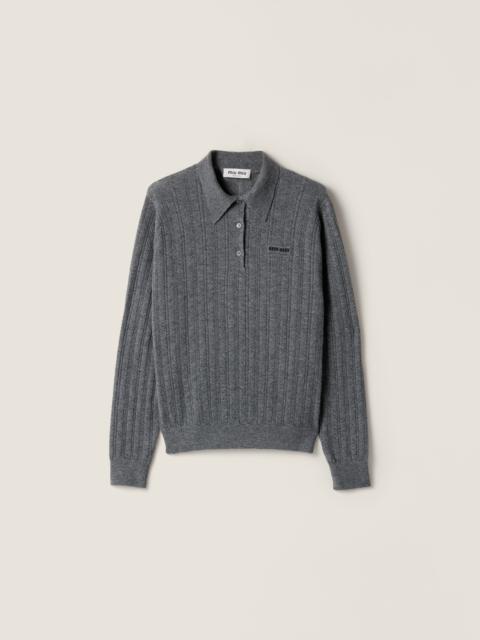 Cashmere polo sweater