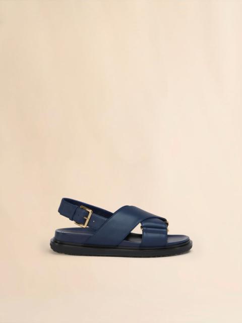 BLUE LEATHER FUSSBETT