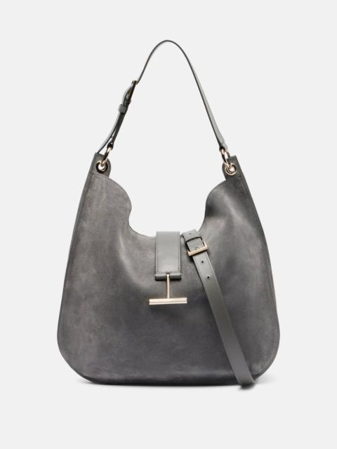 Tara Large suede crossbody bag