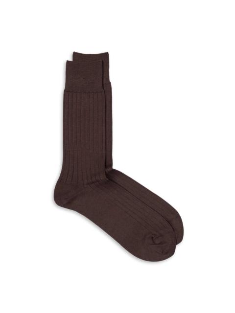 Anonymous Ism Supima Dress Socks D. Brown