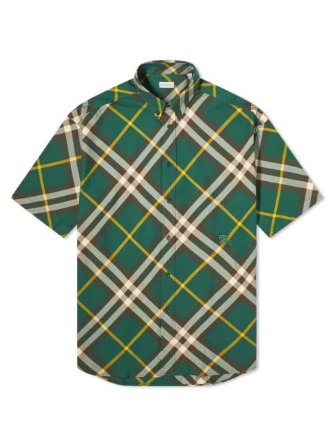 Burberry EKD Logo Short Sleeve Check Shirt