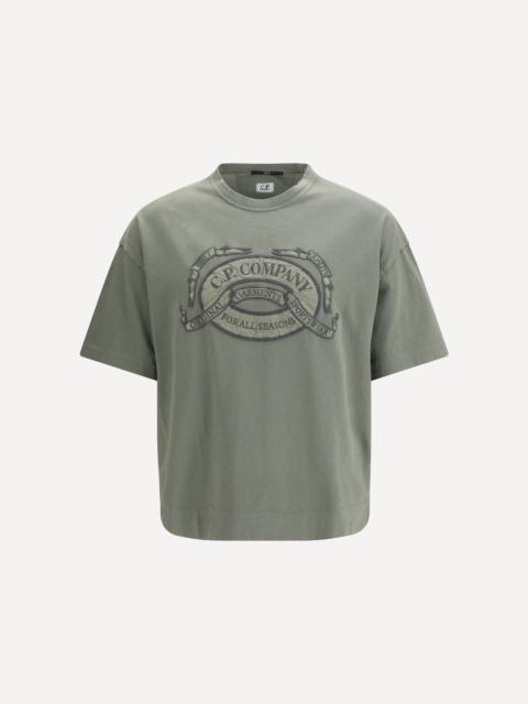 20/1 Jersey Short Sleeve Boxy Logo T-Shirt