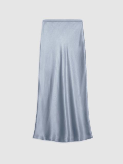Bar Silk Skirt - Pastel Blue