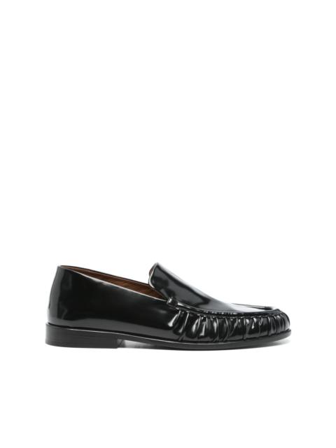 leather loafers