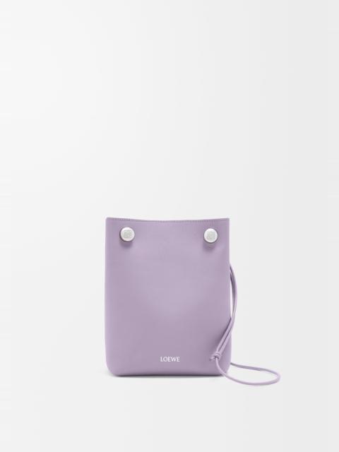 Pebble pouch in smooth calfskin