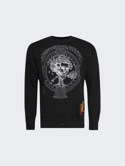 Grateful Dead Patched Crew Sweatshirt Coal