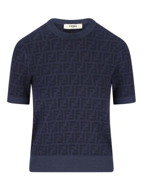 jacquard ribbed t-shirt