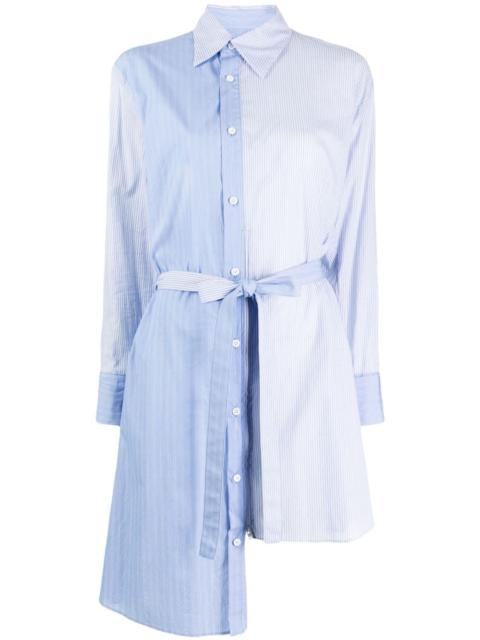 asymmetric-hem cotton shirt