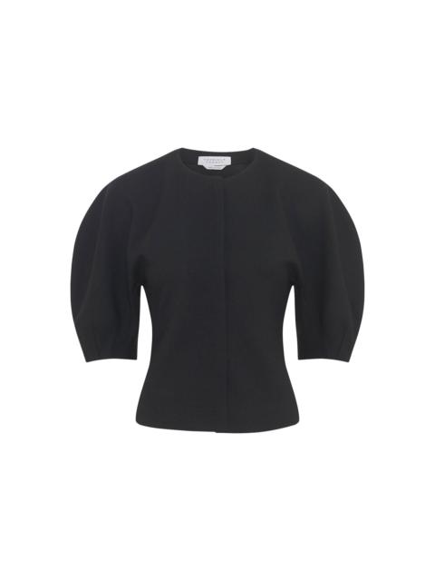 Waverly Top in Black Recycled Wool